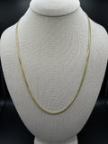 22" 14k Yellow Gold Cuban 3mm 15.2g