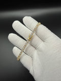 8" Gold over Silver 9ctw VS/VVS Lab Diamond Tennis Bracelet 4mm 14.2g