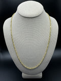 24” 10k Yellow Gold Rope 3mm 8.8g