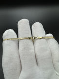 7-7.5” 14k Yellow All Gold 1 Motif Snake Bracelet 4.1g