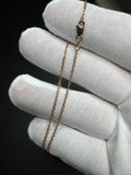 16” 14k Rose Gold Heavy Link 1.5mm 2.46g