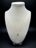18” 14k Yellow Gold Chain & 1ct E-F VS/VVS Lab Diamond Solitaire 1.0g