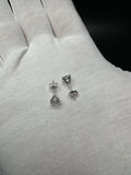 14k White Gold 1.5ctw EGL Certified Lab Diamond Studs