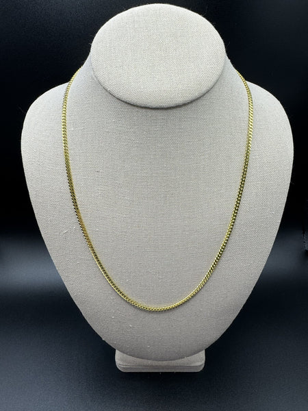 22” 14k Yellow Gold Cuban 3mm 16.2g