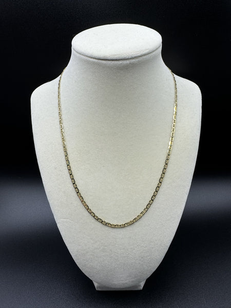 18” 14k Yellow Gold Mariner Link 3mm 7.2g