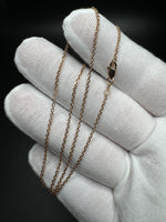 16” 14k Rose Gold Heavy Link 1.5mm 2.46g