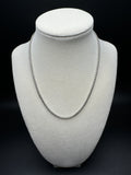 16” 14k White Gold Rounded Box Chain 2.5mm 5.14g