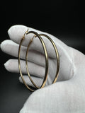 50mm x 2mm 14k Yellow Gold Hoops 3.2g