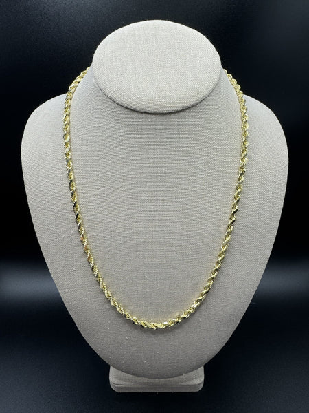 22” 14k Yellow Gold Rope 4.6mm 38.5g