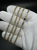24” 14k Yellow Gold Rope 2.5mm 17.2g