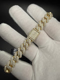 9" 10mm gold over silver moissanite Cuban bracelet, 7.75ctw D VVS1, 36.6g – Ott Family Jewelry (3)