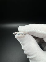 Size 7 Silver 1/2ctw VS/VVS Lab Diamond Band 1.7g