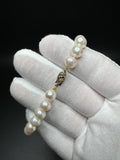 7.25” 14k Yellow Gold 8mm Freshwater Pearl Bracelet 15.9g