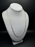 24” 14k Yellow Gold Diamond Cut Curb 3mm 7.43g