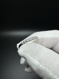 Size 7 Silver 1/2ctw VS/VVS Lab Diamond Band 1.7g