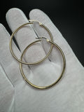 45mm 14k Yellow Gold Hoops 3.1g