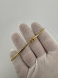 7.5” 10k Yellow Gold Cuban 3mm 5.63g