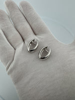 14k White Gold 8mm x 8mm Italian Huggies 7.86g