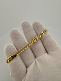 7.75” 14k Yellow Gold Cuban 6mm 21.5g