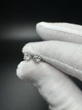 5mm Silver & 1ctw Moissanite Studs 1.4g