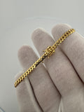 7” 14k Yellow Gold Cuban 4mm 9.63g