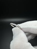 Size 7 Silver 1/2ctw VS/VVS Lab Diamond Band 1.7g