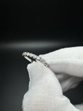Size 7 Silver 1/2ctw VS/VVS Lab Diamond Band 1.7g