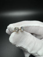 14k Yellow Gold 1.5ctw EGL Certified Lab Diamond Studs