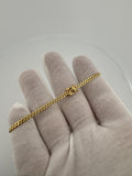 7.5” 10k Yellow Gold Cuban 3mm 5.63g