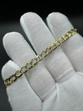 7.5” 14k Yellow Gold Curb Bracelet 6mm 4.34g