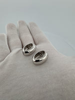 14k White Gold 8mm x 8mm Italian Huggies 7.86g