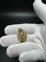 1.5” 14k Yellow Gold Jesus Pendant 5.2mm Bai 3.6g
