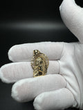 1.5” 14k Yellow Gold Jesus Pendant 5.2mm Bai 3.6g