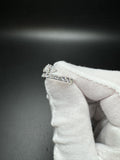 Size 7 14k White Gold 1.5ctw E VS1 Lab Diamond Snake/Bypass Ring 3.7g