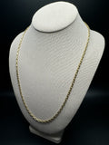 24” 14k Yellow Gold Herme$ Link 3mm 24.13g