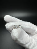 5mm Silver & 1ctw Moissanite Studs 1.4g