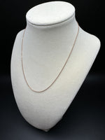 16” 14k Rose Gold Heavy Link 1.3mm 1.94g