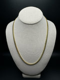 22” 10k Yellow Gold Cuban 5mm 39.32g