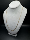 24” 14k Yellow Gold Diamond Cut Curb 3mm 7.43g