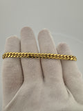 7.75” 14k Yellow Gold Cuban 6mm 21.5g