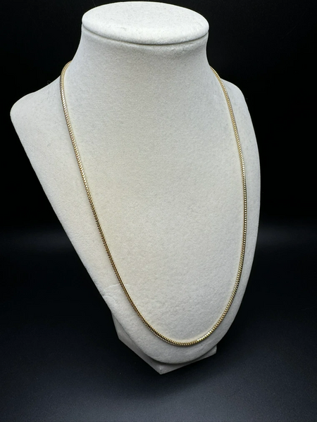 22” 10k Yellow Gold Franco 2mm 12.3g