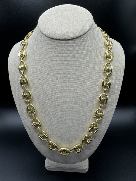 24” 10k Yellow Gold Gu$$i Puff 14mm 36.9g