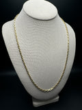 24” 14k Yellow Gold Herme$ Link 3mm 24.13g