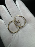 25mm 14k Yellow Gold Hoops 1.8g