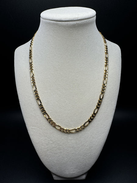 18” 10k Yellow Gold Figaro 5.5mm 18.9g