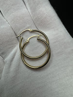 25mm 14k Yellow Gold Hoops 1.8g