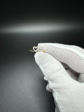 Size 7 10k Yellow Gold Natural Diamond Heart Outline Ring .9g