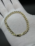 7.5” 14k Yellow Gold Curb Bracelet 6mm 4.34g