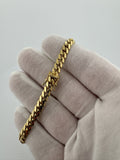8.5” 14k Yellow Gold Cuban 6mm 24.3g
