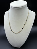 16” 14k Gold Tri-color Fancy Valentino Link 3mm 3.93g